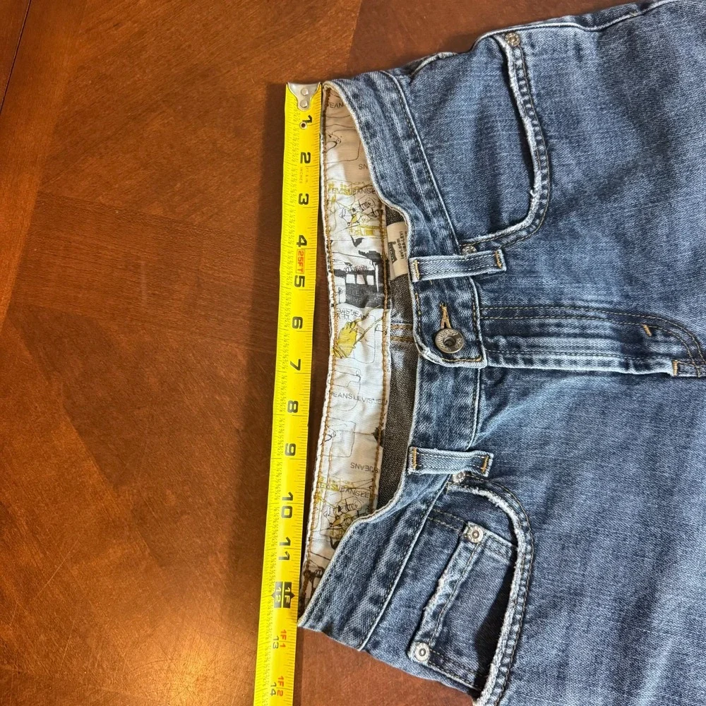Levi's Kids 12 Regular Denim Bermuda Shorts Blue Loose Fit 100% Cotton‎ Jeans